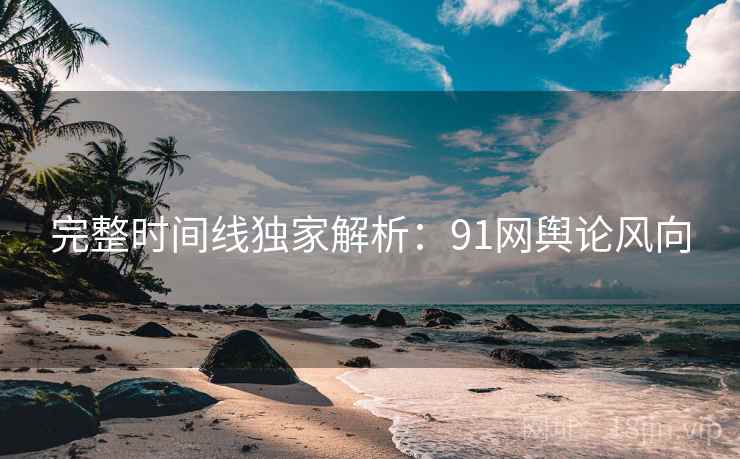 完整时间线独家解析:91网舆论风向